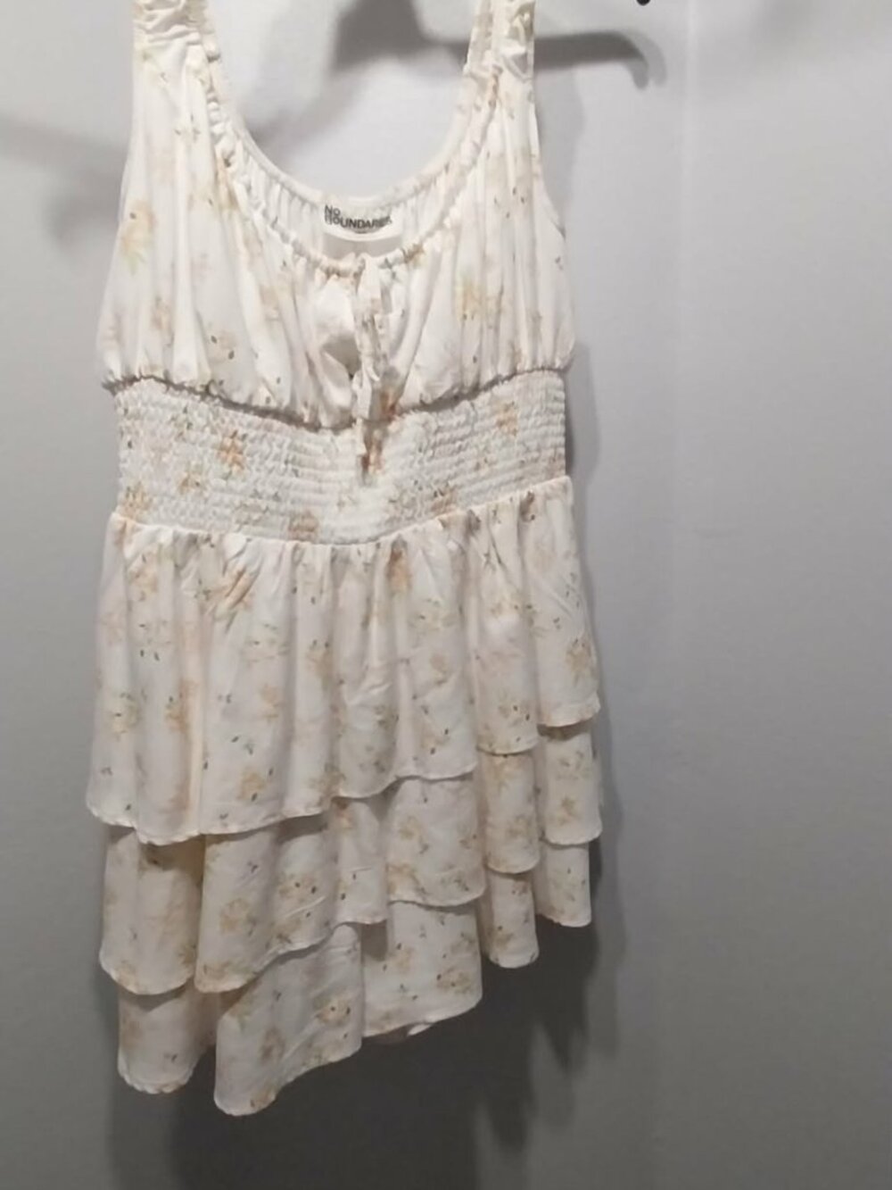 No Boundaries Floral Tiered mini-dress